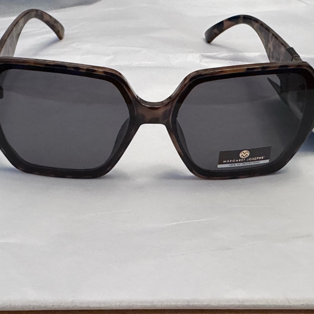 Margaret Josephs Brown Tortoise Sunglasses